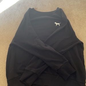 black “pink” crewneck